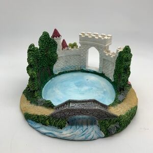 Yankee Candle Frog Castle Ceramic Round Unique Candle Holder 2011